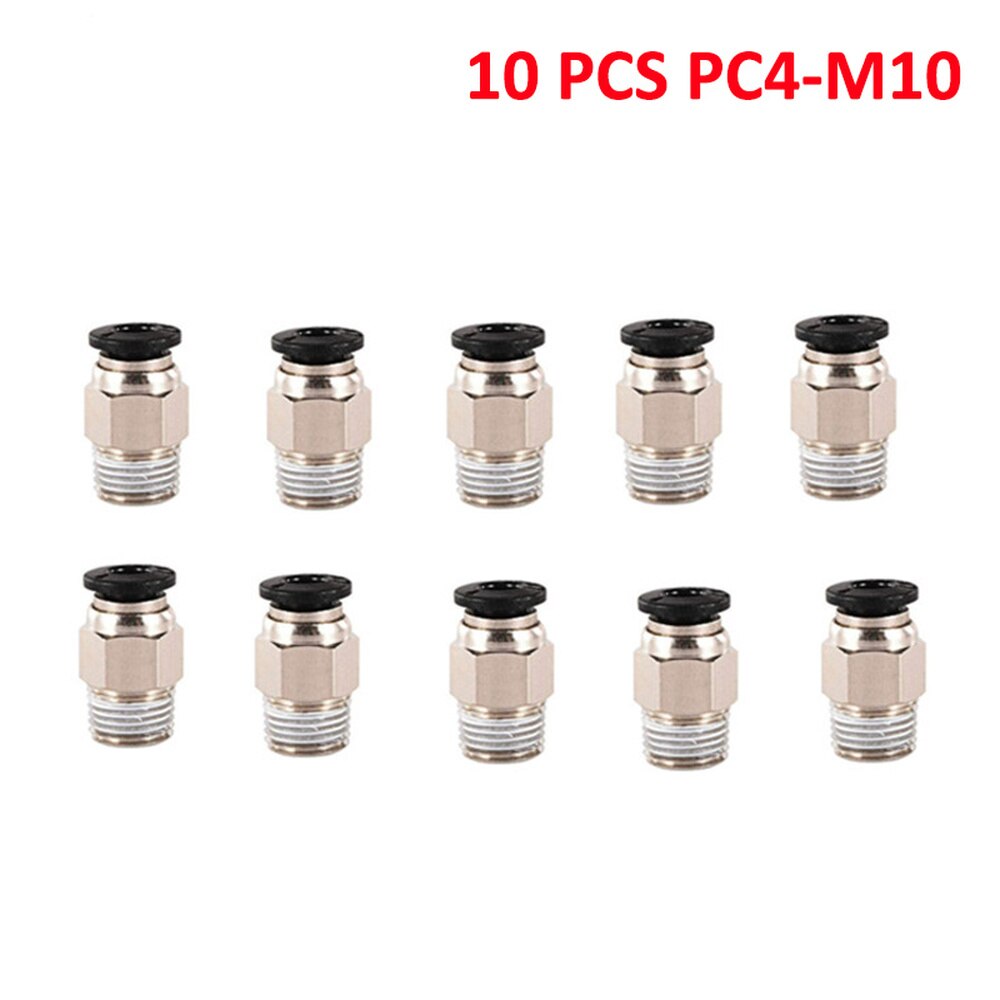 PC4-M10 Pneumatische Stecker - 10 Stück Set Für 3D Drucker Bowden Extruder