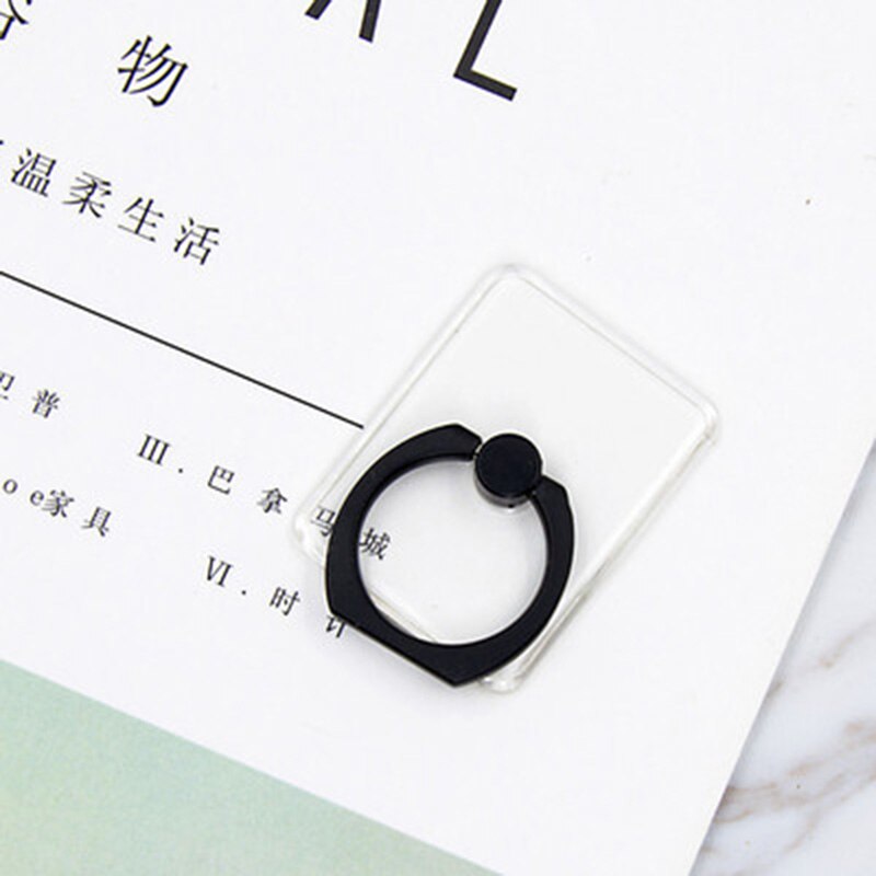 Universal Hd transparent Mobile Phone Holder Candy Color Phone Ring Holder Cell Phone Stand Finger Ring Holder Soporte Celular