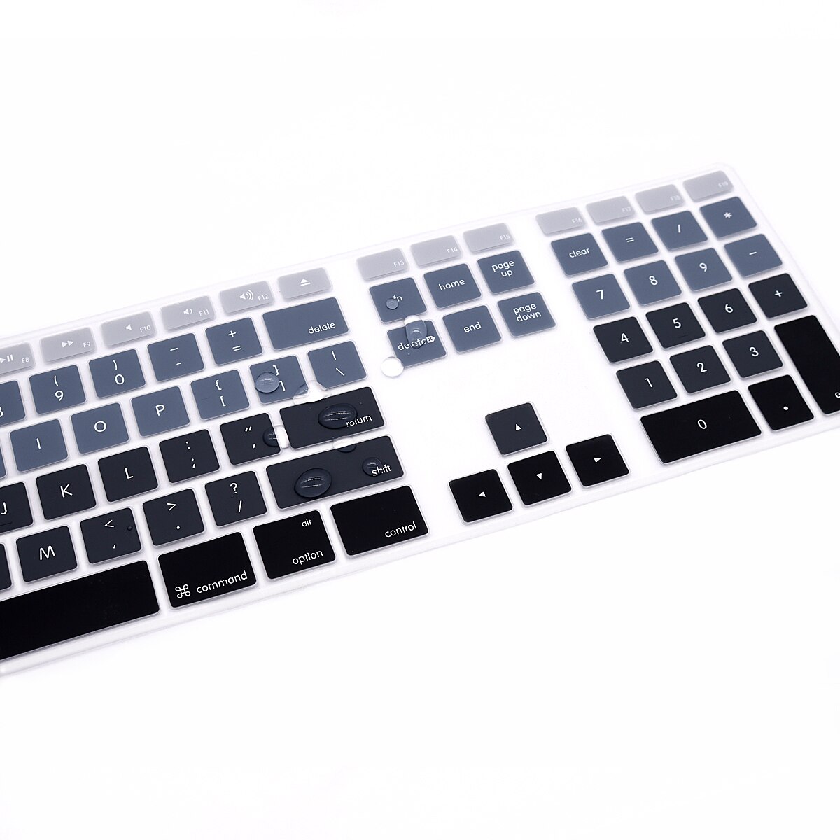 Silicone Keyboard Cover Keypad Skin Protector For Apple Magic Keyboard with Numeric Keypad A1843 MQ052LL/A MB110/B A1243 Imac