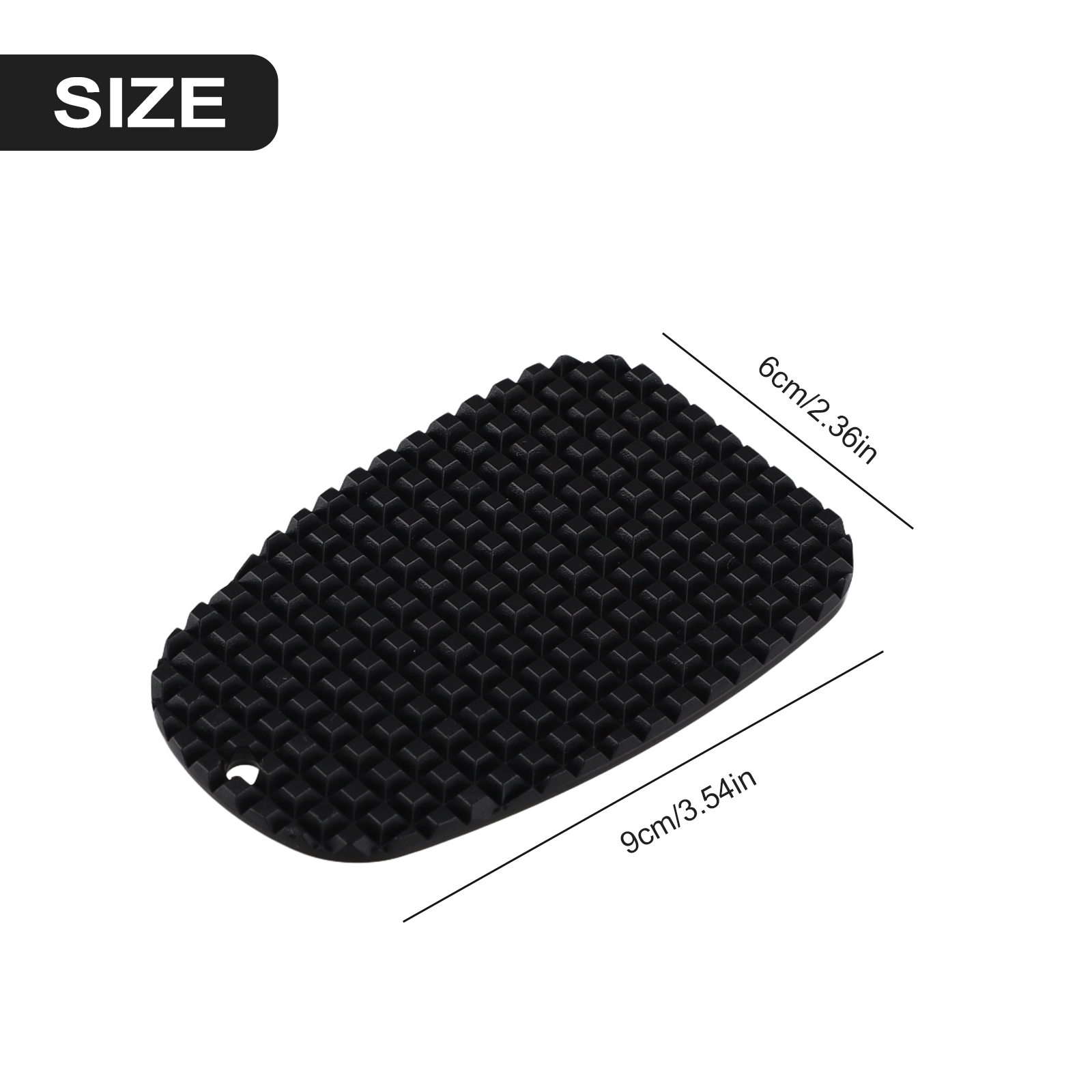 Rutschfeste Motorrad Kunststoff Kickstand Seite trete Stand Pad Motorrad Parkplatte Basis Verlängerung Pad Verlängerung Fuß Seitenständer ﻿