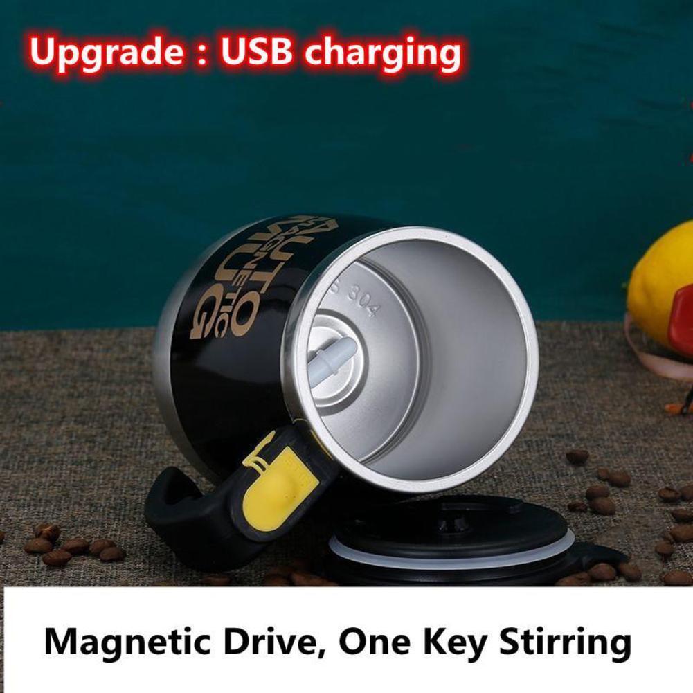 Tazza magnetica automatica caffè latte mescolare tazze 304 acciaio inossidabile creativo agitazione bicchiere auto tazza pigro elettrico Q8H4