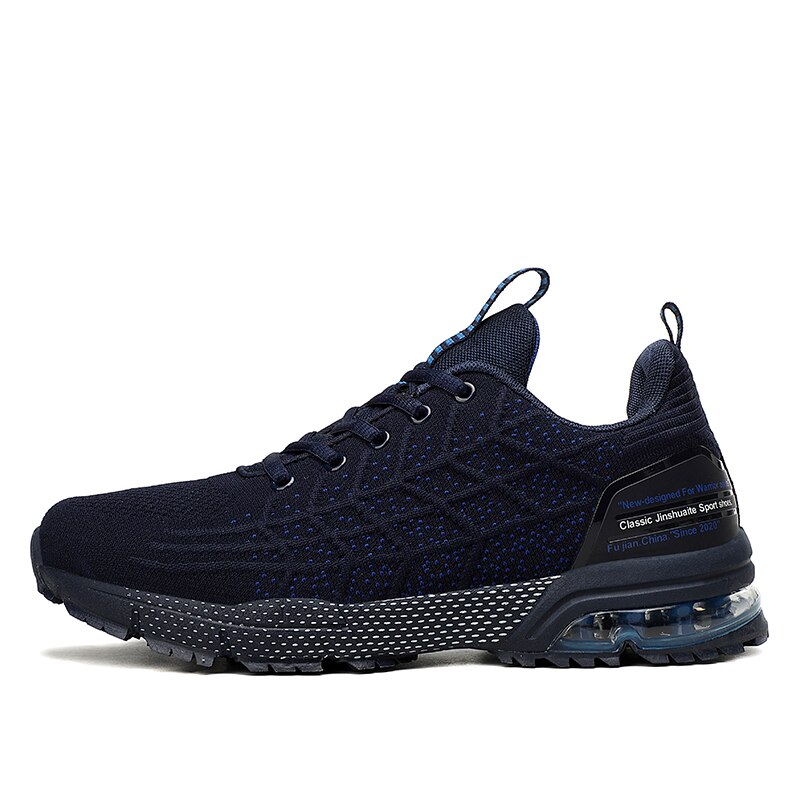 Breathable Golf Shoes Men Black Blue Light Weight Athletic Shoes for Golf Cushion Comfotable Mesh Golf Sneakers Men: Lan / 8