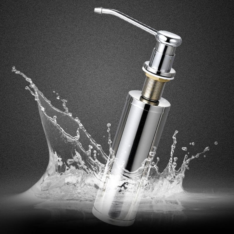 Stainless Steel Liquid Soap Dispenser Bottle Kitchen Sink Soap Box for Home Bathroom Use Supplies Leak-proof Anti-oil Anti-dirt