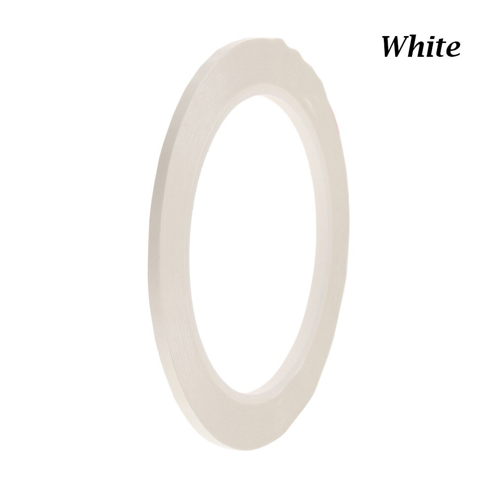 66m Multicolor Width 3mm 5S Waterproof Desktop Positioning Tapes No Trace Whiteboard Warning Line Drawing Marking Grid Tape: white