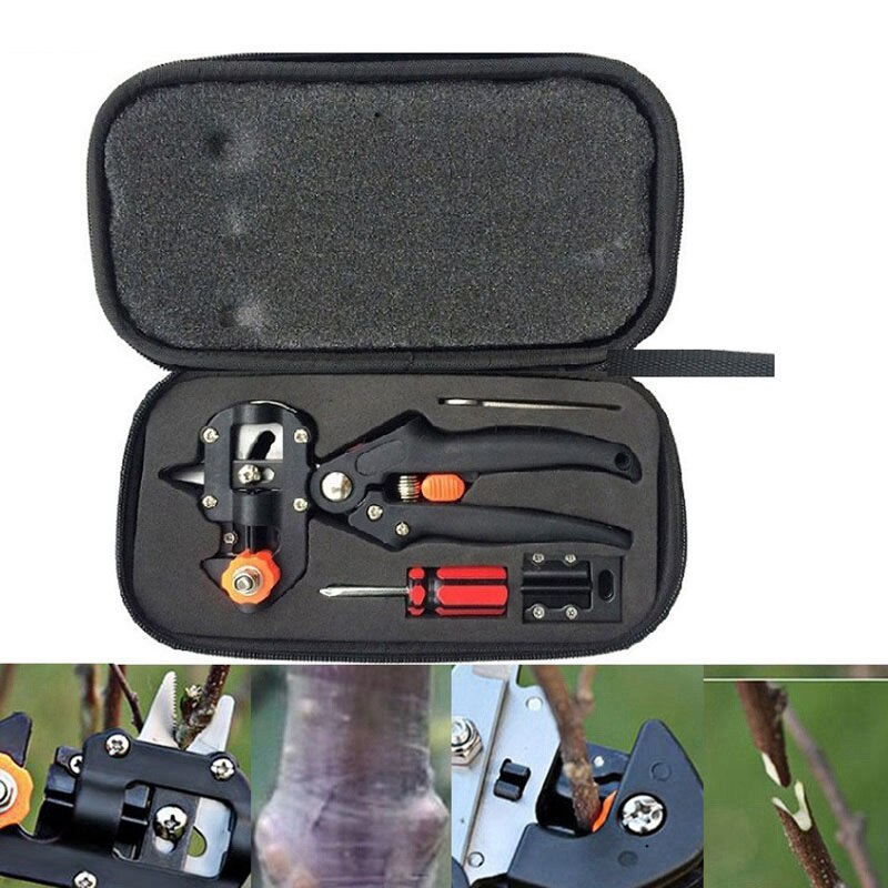 Garden Fruit Tree Pruning Shears Scissor Grafting Cutting Tool with Blade Hand-Held Grafting Shears Pruner Garden Tools Set