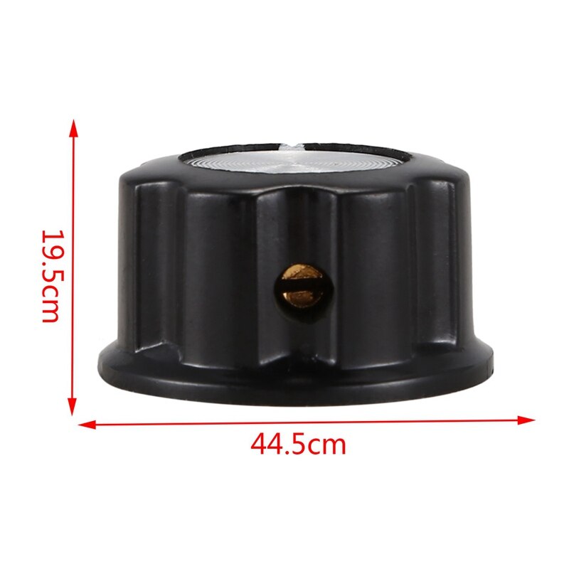 1Pc Silver Tone Top Potentiometer Volume Control Rotary Knobs 6Mm Shaft Hole