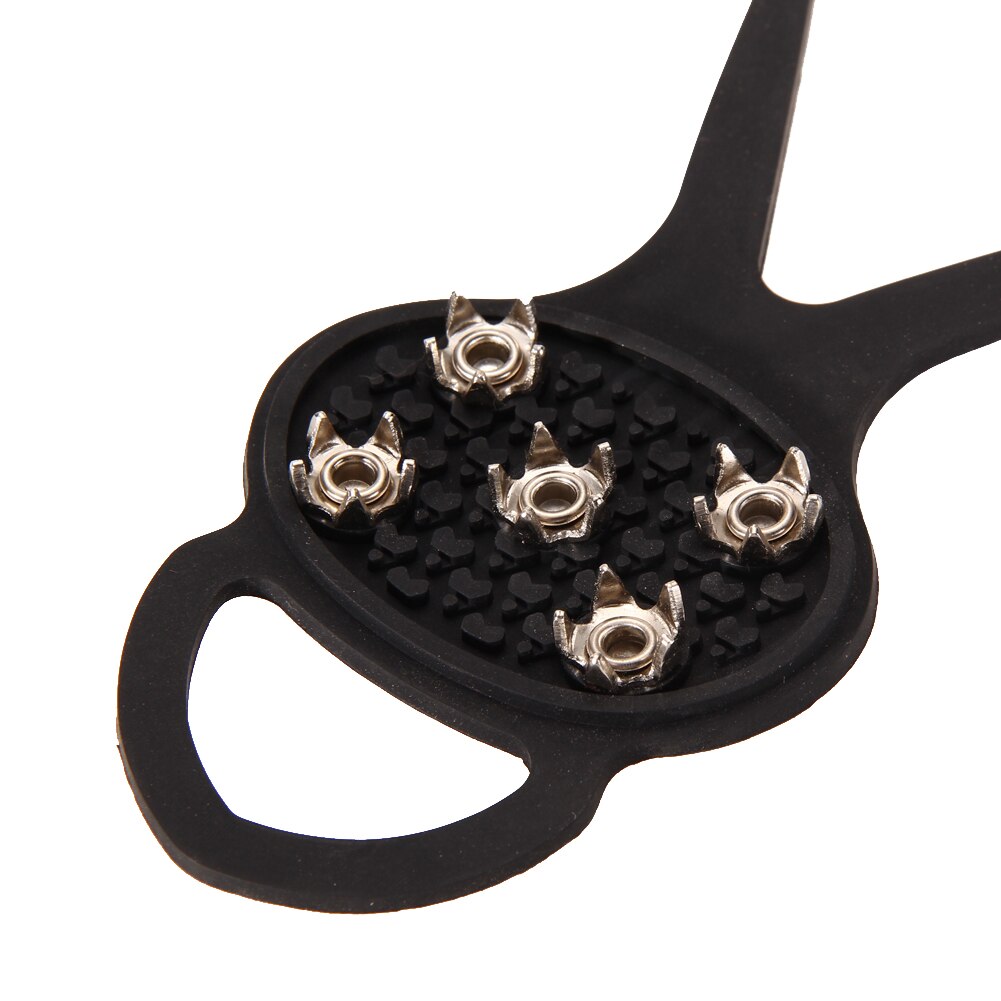 Zapatos de pinza de hielo para niños, crampones de hierro, antideslizantes, suministros de viaje, pinchos para caminar sobre la nieve, 1 par
