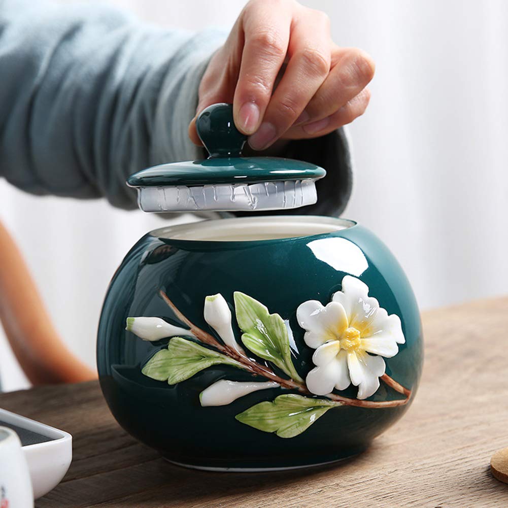 Dear Pet Memorials Handmade Ceramic Pet Cremation Urn (Blue)