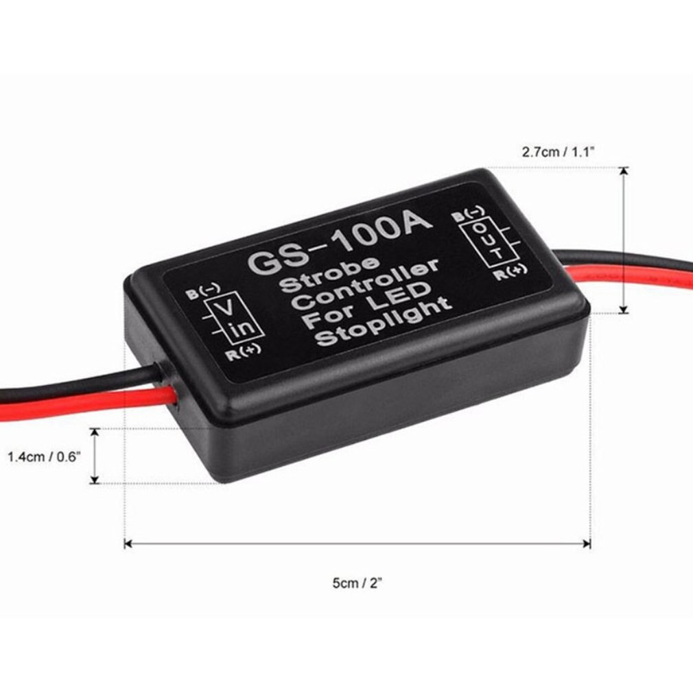 6-30V Automobile And Motorcycle Led Brake Stop Taillight Flash Module Control Box For Car High Installation Gap Light