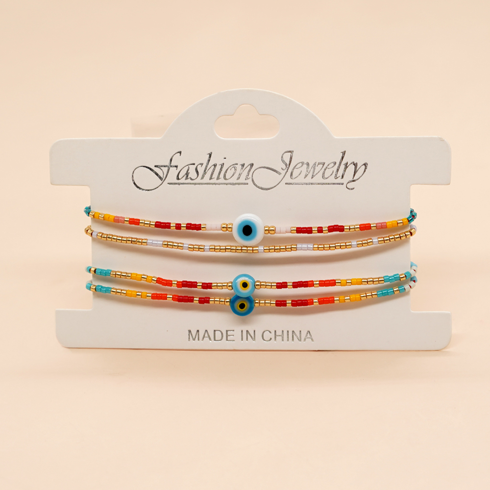 Go2Boho-Pulseras con dijes de cadenas multicapa para hombre y mujer, pulsera de la suerte con cuentas de mal de ojo, cuerda roja, de joyería hecho a mano