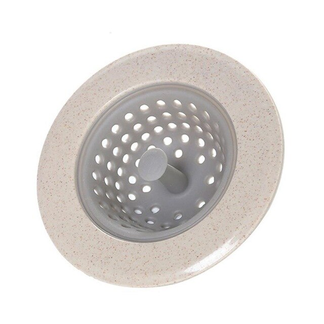 Mesh vask sil filter af rustfrit stål dræn bassin filter holdbart kloak 2 stk husholdningsartikler: Beige