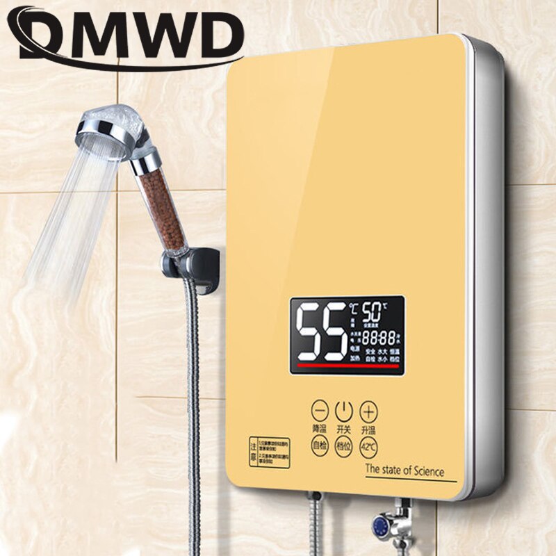 Dmwd 6000W Elektrische Boiler Instant Keuken Badkamer Onmiddellijke Tankless Verwarming Douche Gieter Kachels Led Display: Default Title