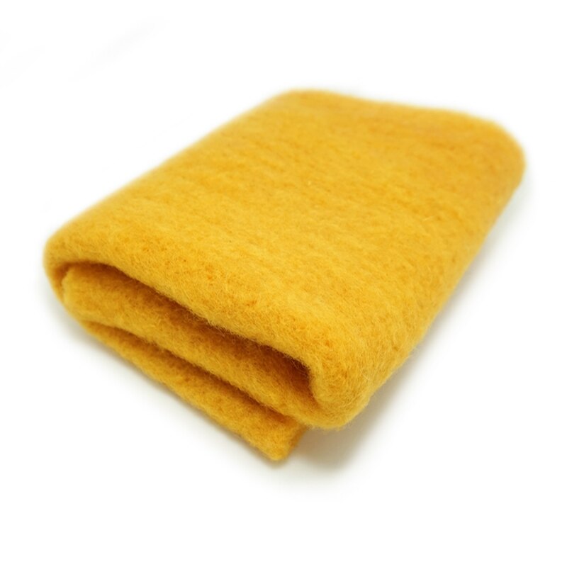 Batt de lana/lana semi-Fieltro para fieltro de aguja, aguja de fieltro, fibra giratoria, accesorios de foto amarillo albaricoque