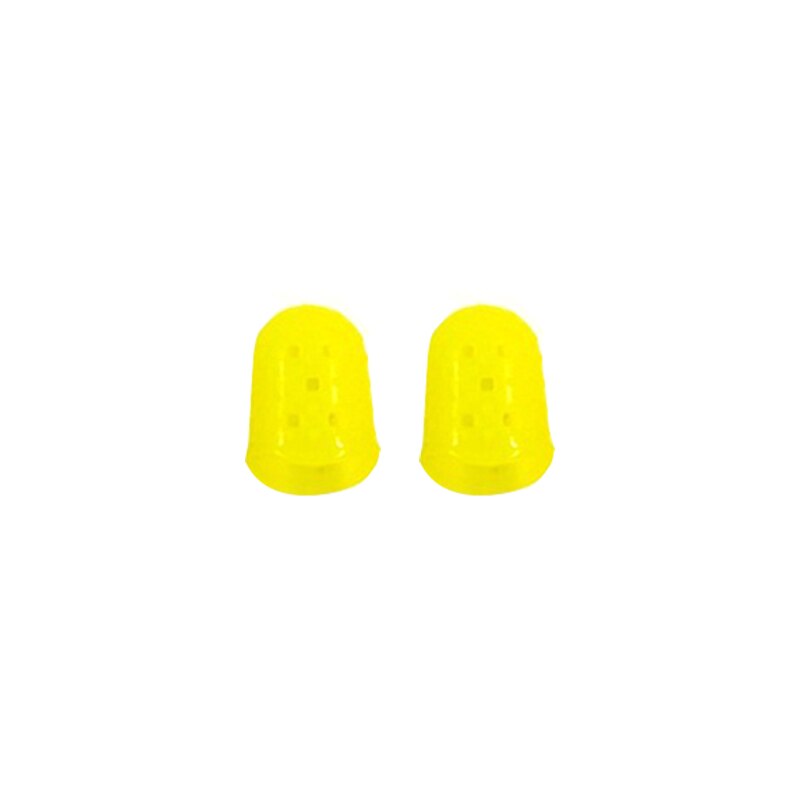 Gitarre Spielen Finger Schutz String Instrument Silikon Finger Protector Links Hand Gitarre Anfänger Praxis Finger Schutz: yellow small