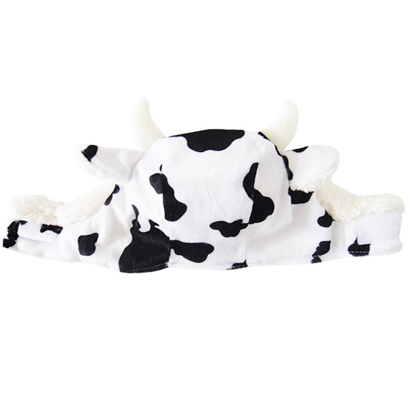 Funny Pet Hoed Hond Kat Cap Mooie Cartoon Koe Vormige Kitten Kat Kostuum Hoofdband Pluche Puppy Cosplay Hoofddeksels Hond Accessoires