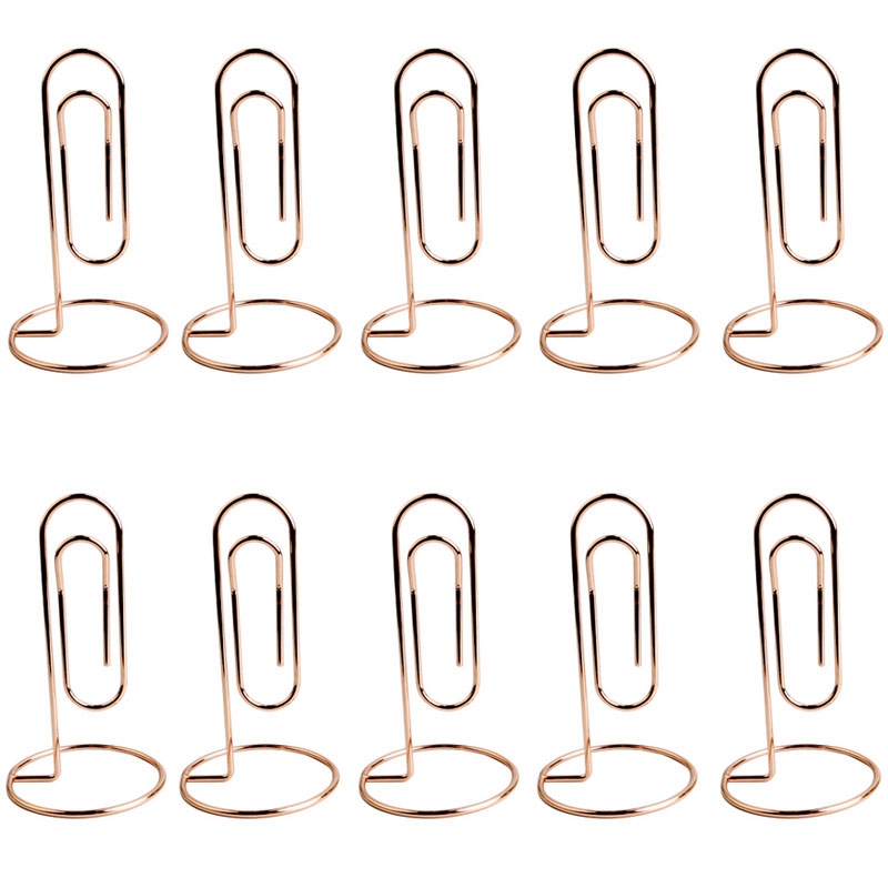 10Pc Studie Note Houder Bureau Paperclip Memo Houder, Kantoor Accessoire, Organiseren En Toegang Rekeningen: rose gold
