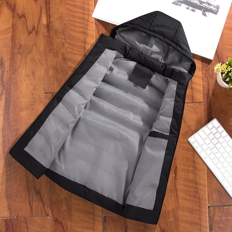 Mantlconx Oversize Heren Capuchon Mouwloos Vest Herfst Winter Vest Mannen Vest Katoen Gevoerde Capuchon Vest mannelijke