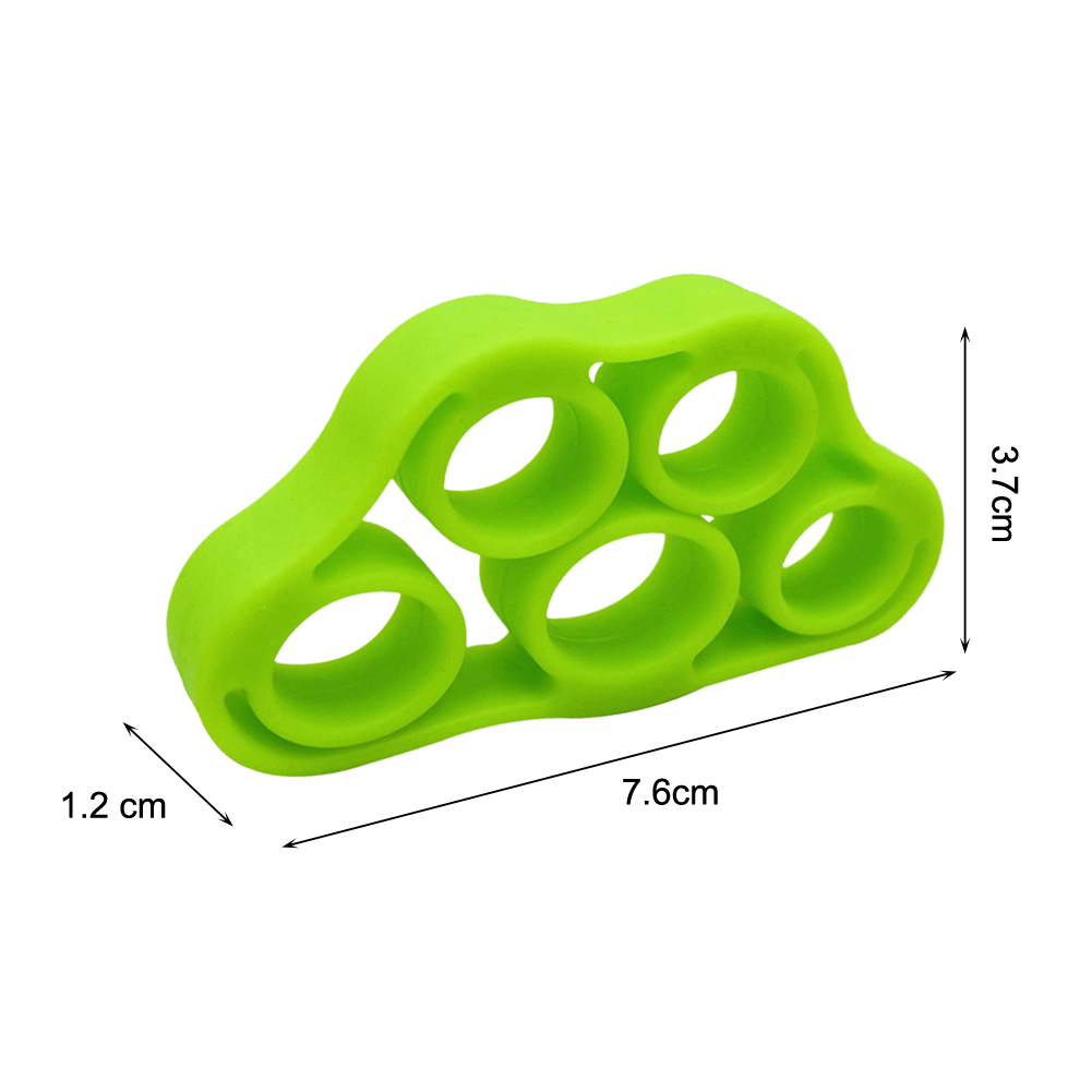 5 Finger Extender Hand Grip Silicone Gripper Strengthening Forearm Exerciser Vein Grip Training Expander Gym Fitness Gripster: green
