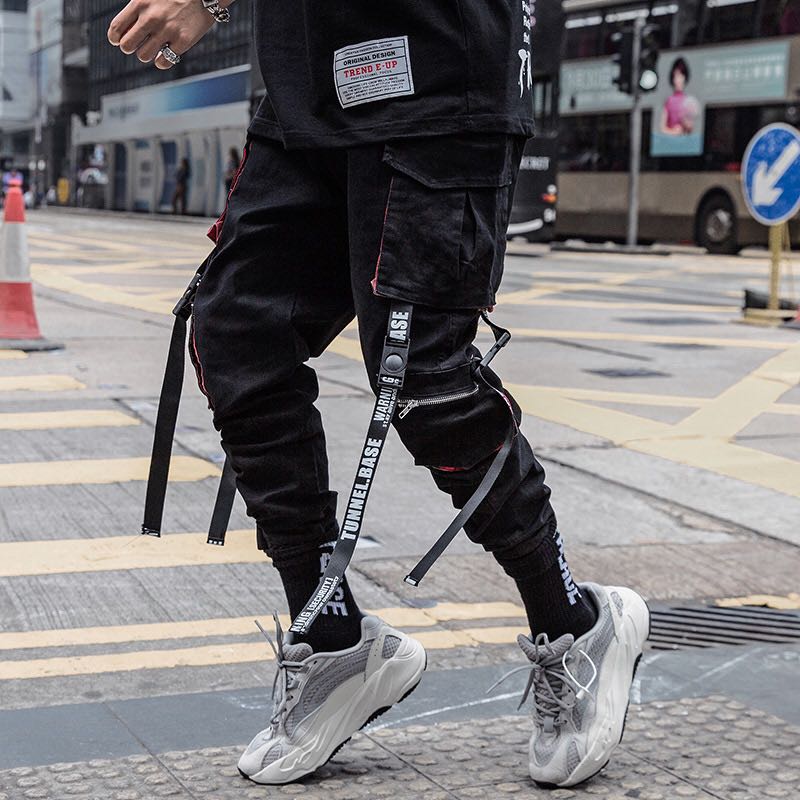Mænds bukser joggebukser fragtbukser mænd fitness mænd hiphop kvinder sorte joggers bukser bukser mænd streetwear