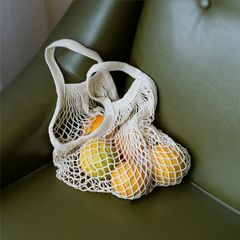 Reusable Hollow Net Bag Vegetables Mesh Storage Bags Portable Organizer Bag Kitchen Vegetables Storages