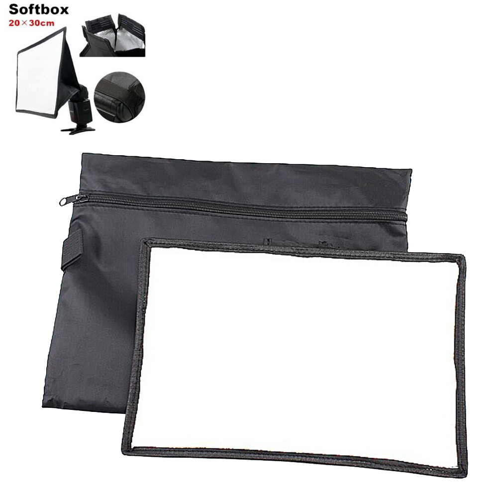 20*30Cm Softbox Algemene Opvouwbaar Soft Box Flash Diffuser Voor Canon Nikon Sony Minolta Knippert Accessoires