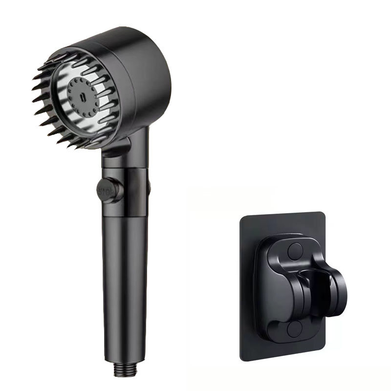Filtro de ducha, cuatro modos, accesorios de baño, cabezal de masaje, cabezal de ducha lleno para cabezales de ducha, perillas, piezas de duchas, accesorio para el hogar: Azul