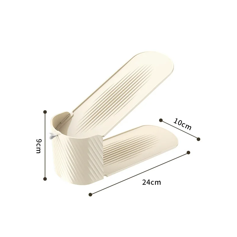 10Pcs Integrated Shoe Support Shoe Cabinet Storage Rack Shoe Storage Rack Space-saving Removable Double-layer Adjustable Rack: Lavender