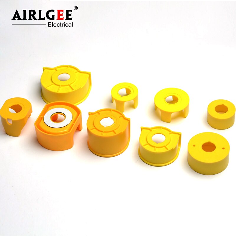 22mm yellow emergency stop button protection cover button switch emergency mushroom head protection seat protection cover ring