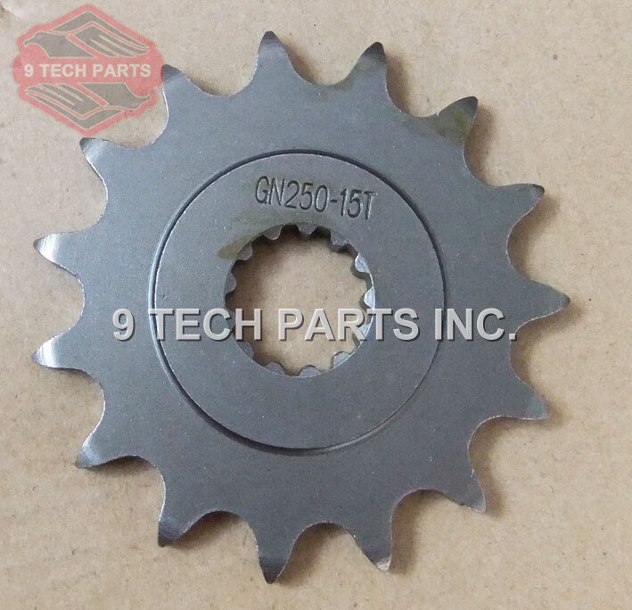 Gn250 sp250 sp350 sp400 sp500 modifiserte deler fremre tannhjul motorhjul 15t 16t 17t 27511-32401