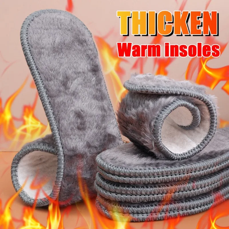 2/4pcs Self Heating Insoles Thermostatic Thermal Insole Faux Rabbit Fur Insole Winter Boots Pad Sole Thermal Insoles Plush Pads