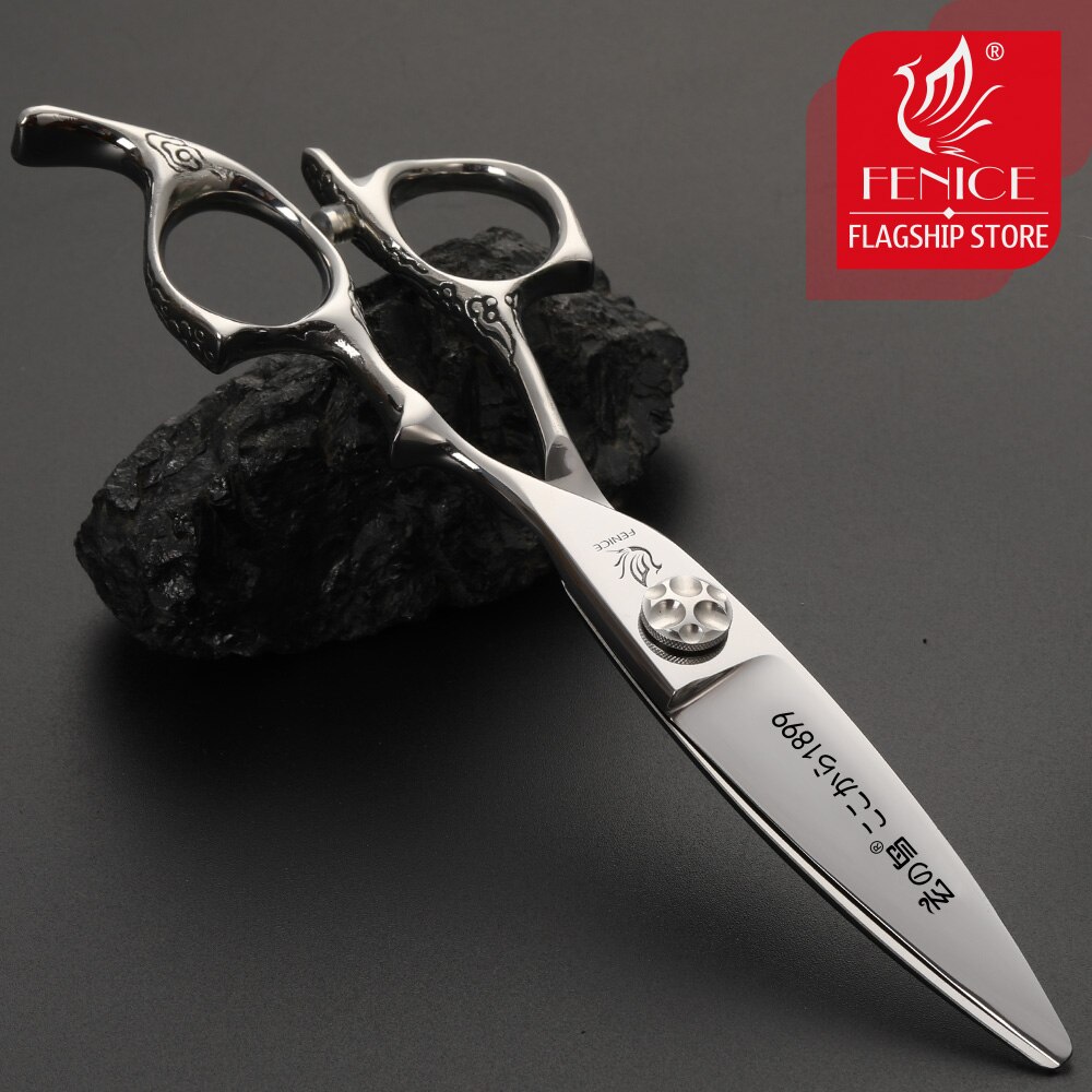 Fenice 6.0inch Hair Cutting Scissors Hair Japanese Double Edge Wide Blade Hair Shears