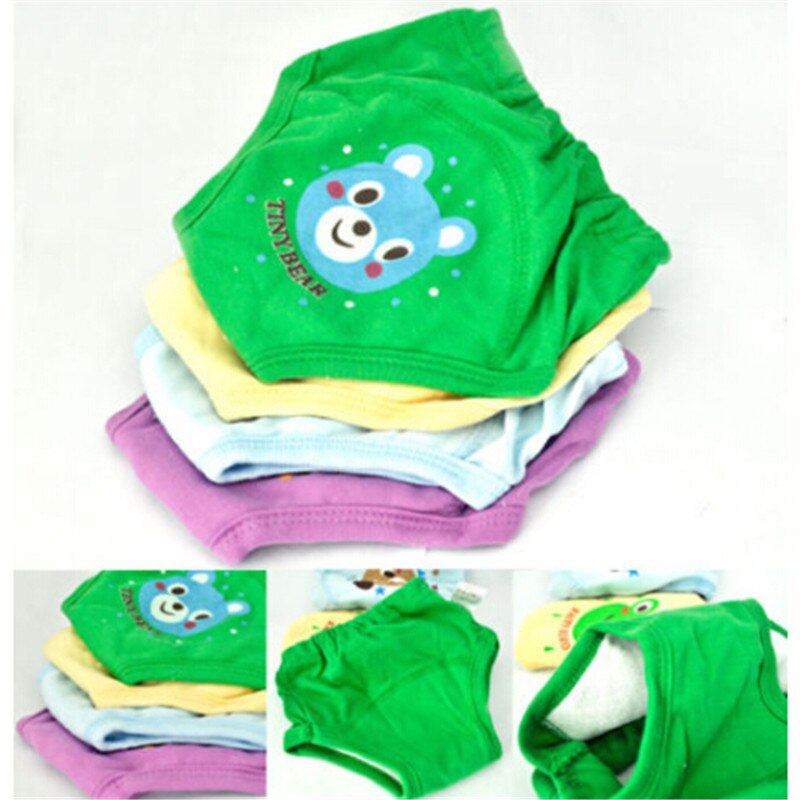 4 stk / sæt genanvendelig baby nyfødt pige dreng pige 4 lag vandtæt potte træningsbukser blød baby tøj undertøj