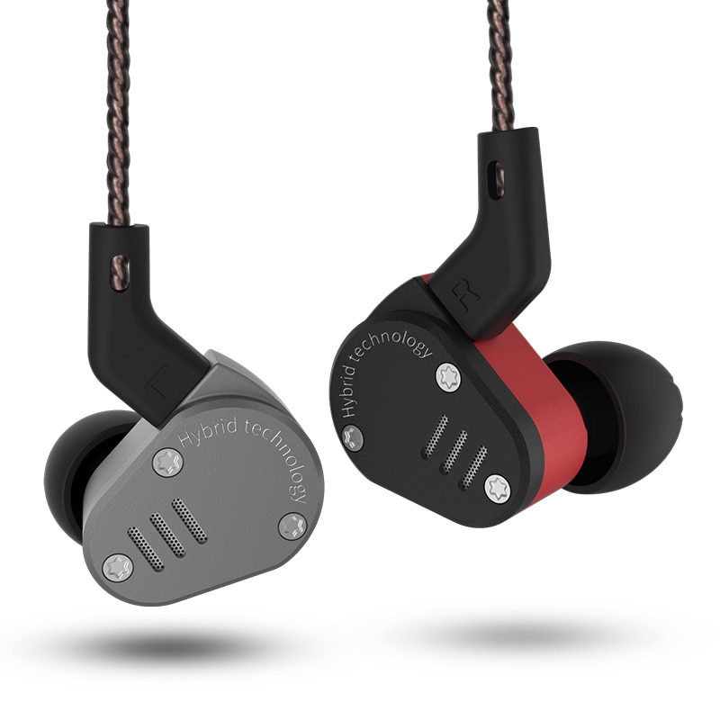 CCA ZSA In-Ear Monitors - Hybrid HiFi Bass Headphones - Wired Earphones with Mic Option