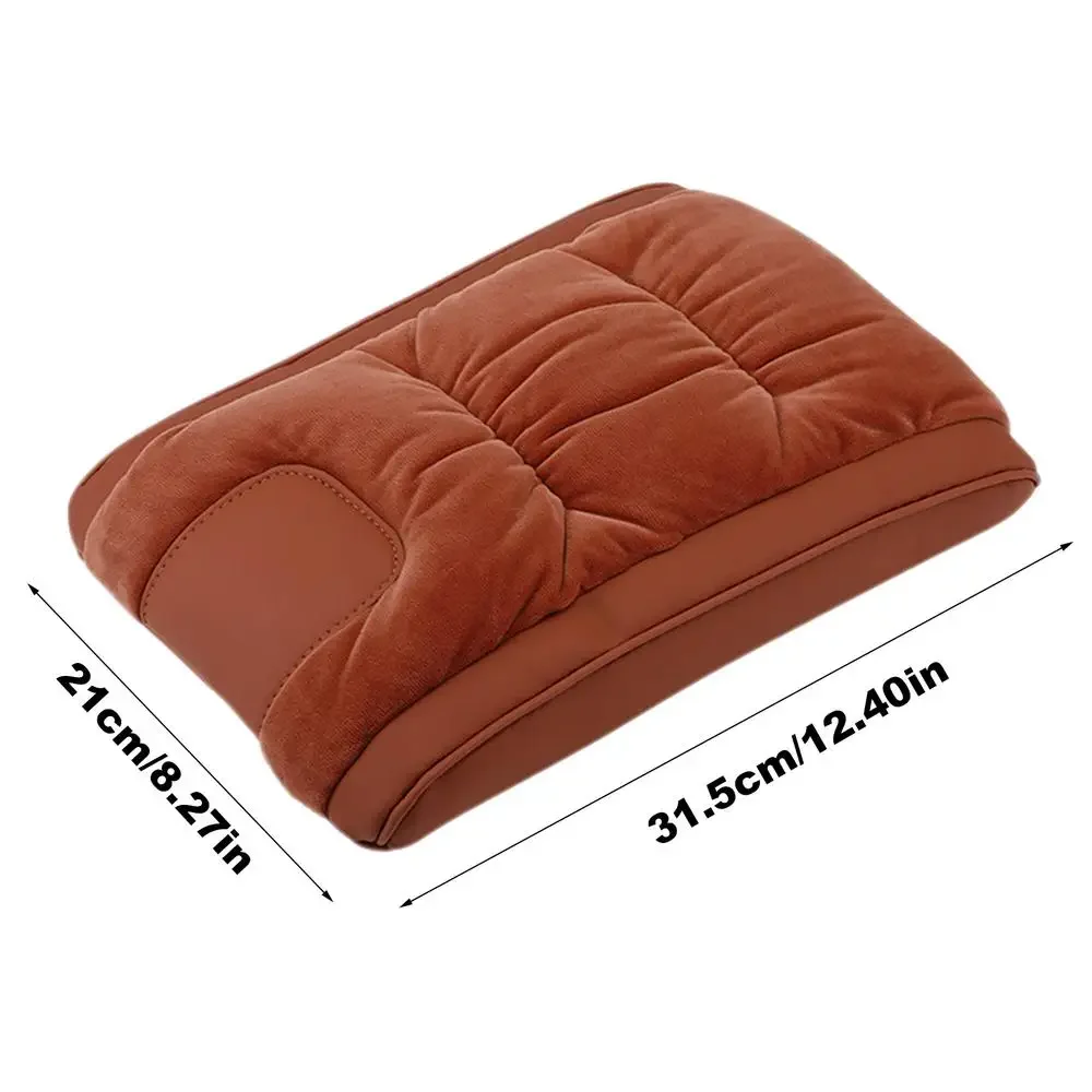 Coussin de rehaussement de boîte d'accoudoir de voiture, fournitures de voiture, coussin de console d'accoudoir, console centrale automatique, housse de coussin d'appoint de bras: Orange