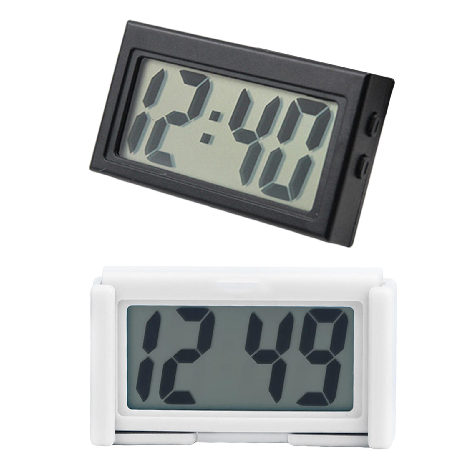 Mini horloge de tableau de bord de voiture, support Auto-adhésif Durable, horloge numérique électronique pour voiture