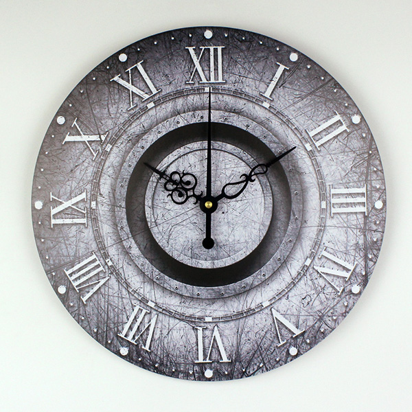 Store dekorative vægure vintage ur hjem indretning stille have stue væg ur minimalistisk moderne   b65: Stil 1 / 16 tommer 40cm