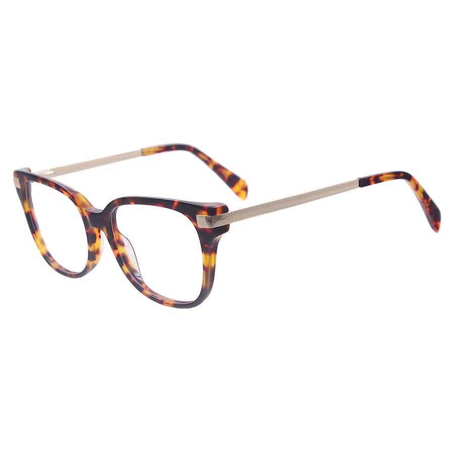 Vrouwen Acetaat Vierkante Recept Brilmonturen Volledige Velg Bril Met Lente Scharnier Voor Multifocale Bijziendheid Lenzen