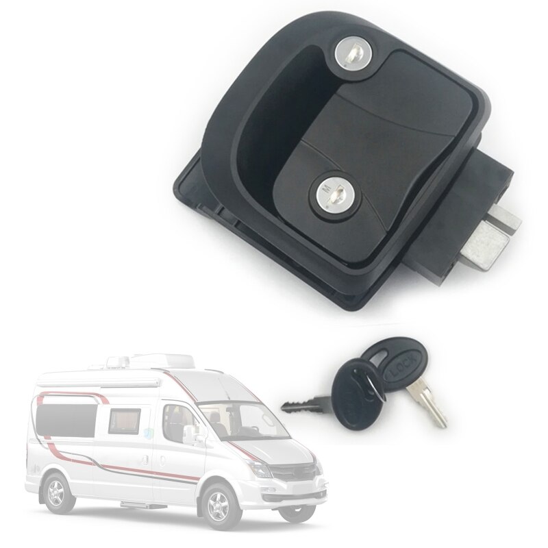 Motorhome Entrance Door Lock with Built-in Deadbolt Inside Outside Double Open Lock Motorhome RV Hardware