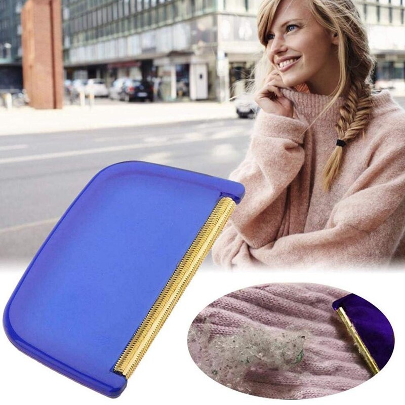 Kockhjälp tyg och dragkam, kompakt ull cashmere kam sminkborttagare rakapparat verktyg vårdplagg 6 st