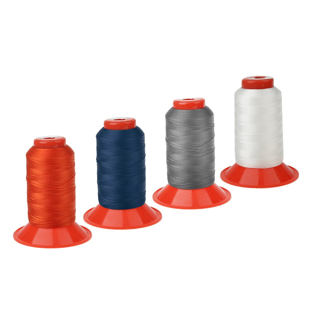 4 stk bundet nylon sytråd heavy duty til udendørs, lædertaske kanvas, polstring , 500 meter