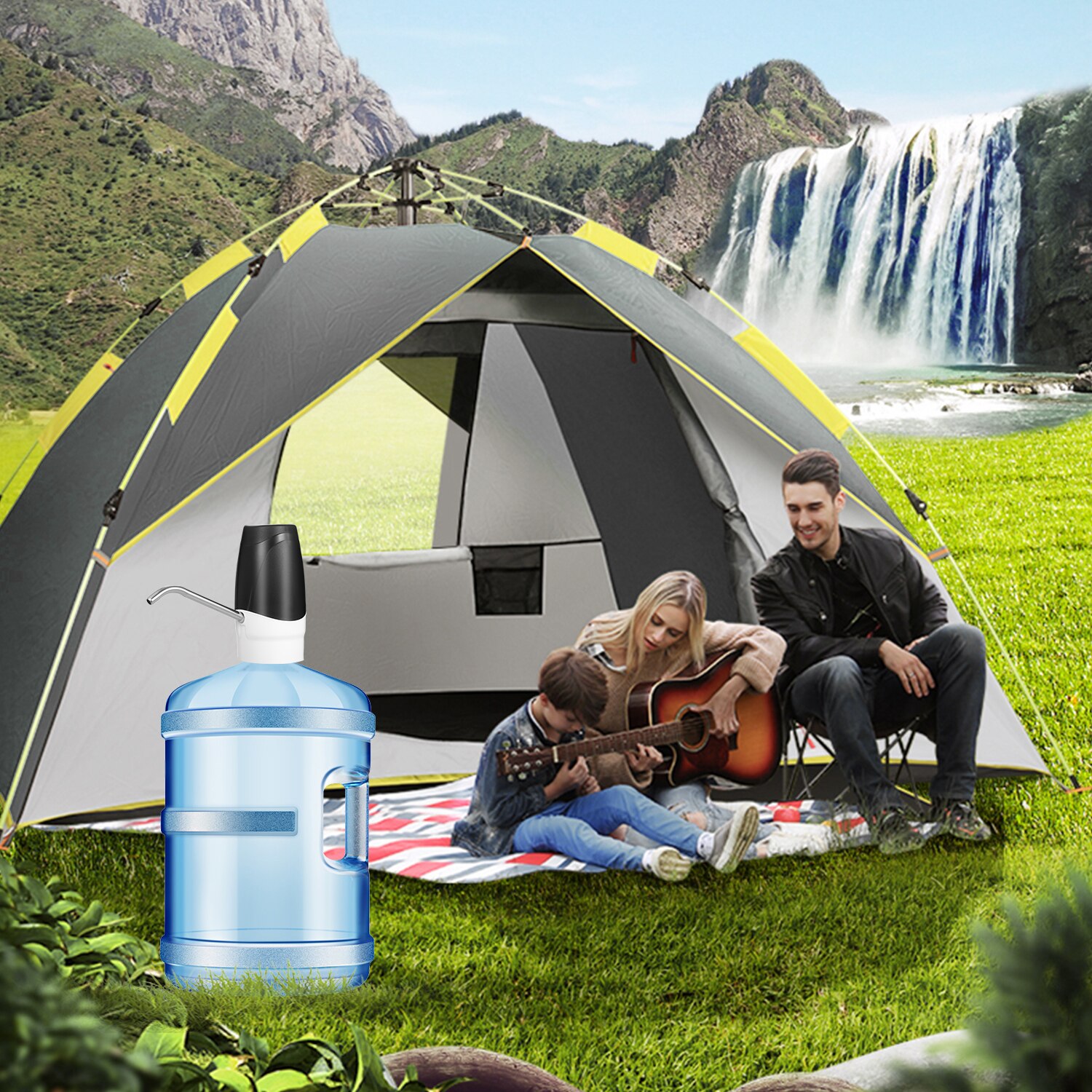 Electric Drinking Water Pump Portable USB Rechargeable Automatic Water Dispenser Intelligent Water-suction Device Home Office