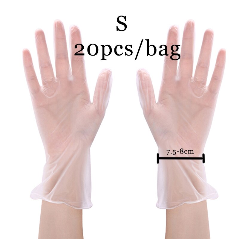 1pc sikkerhed en gang engangs støvtæt beskyttende overtræk anti-stænk tøj samlet dragt briller handsker: 20 stk handsker s