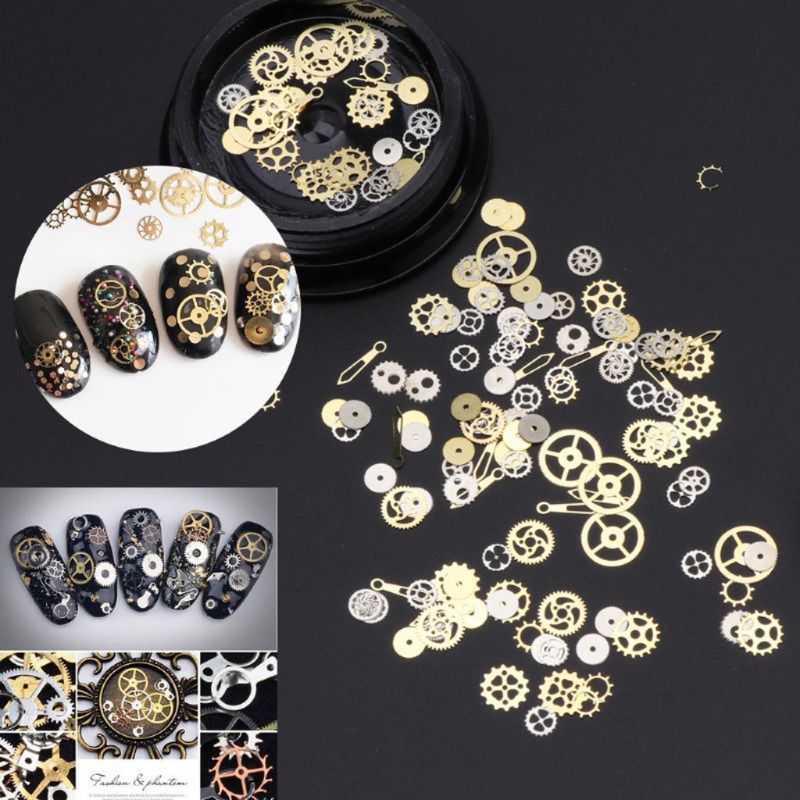 2 æsker mini blandet steampunk tandhjul gear ur charme uv stel epoxy harpiks smykker fyld