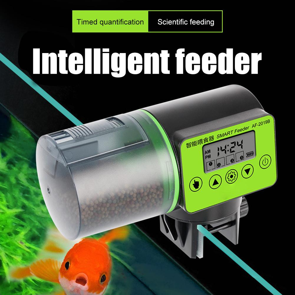 Auto Fish Feeder Timer Food Feeding LCD Timing Aquarium Auto Feeder Machine Feeder Food Feeding Dispenser Tool