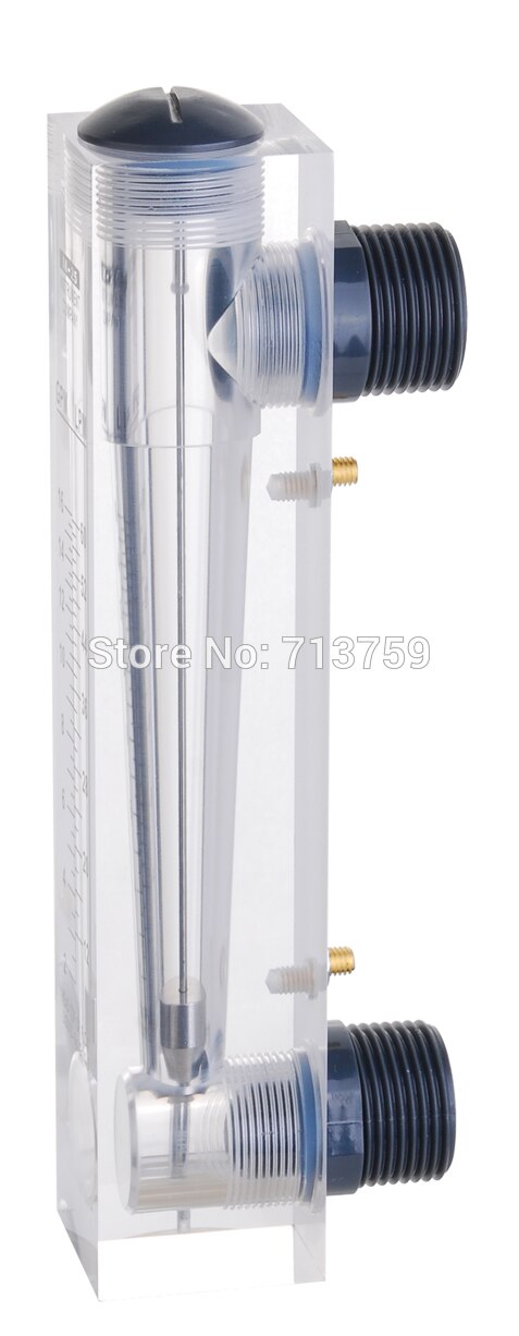 LZM-25Z Acrylic Panel Water Flow Meter Liquid rotameter Air Float flowmeter Gas without Valve