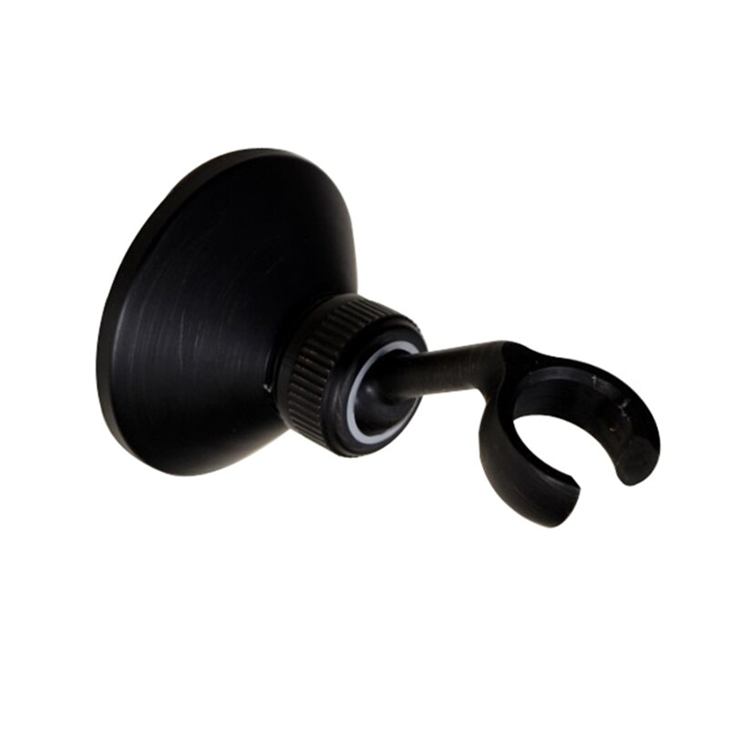 Support Hand Shower Stand Held Wall Mounted Round Shower Head Holder Golden Colors / Antique Brass Bracket Universal Adjustable: Black