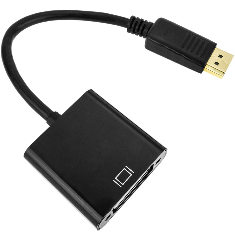 BeMatik - Adaptador DisplayPort macho a DVI-D hembra con cable de 20 cm