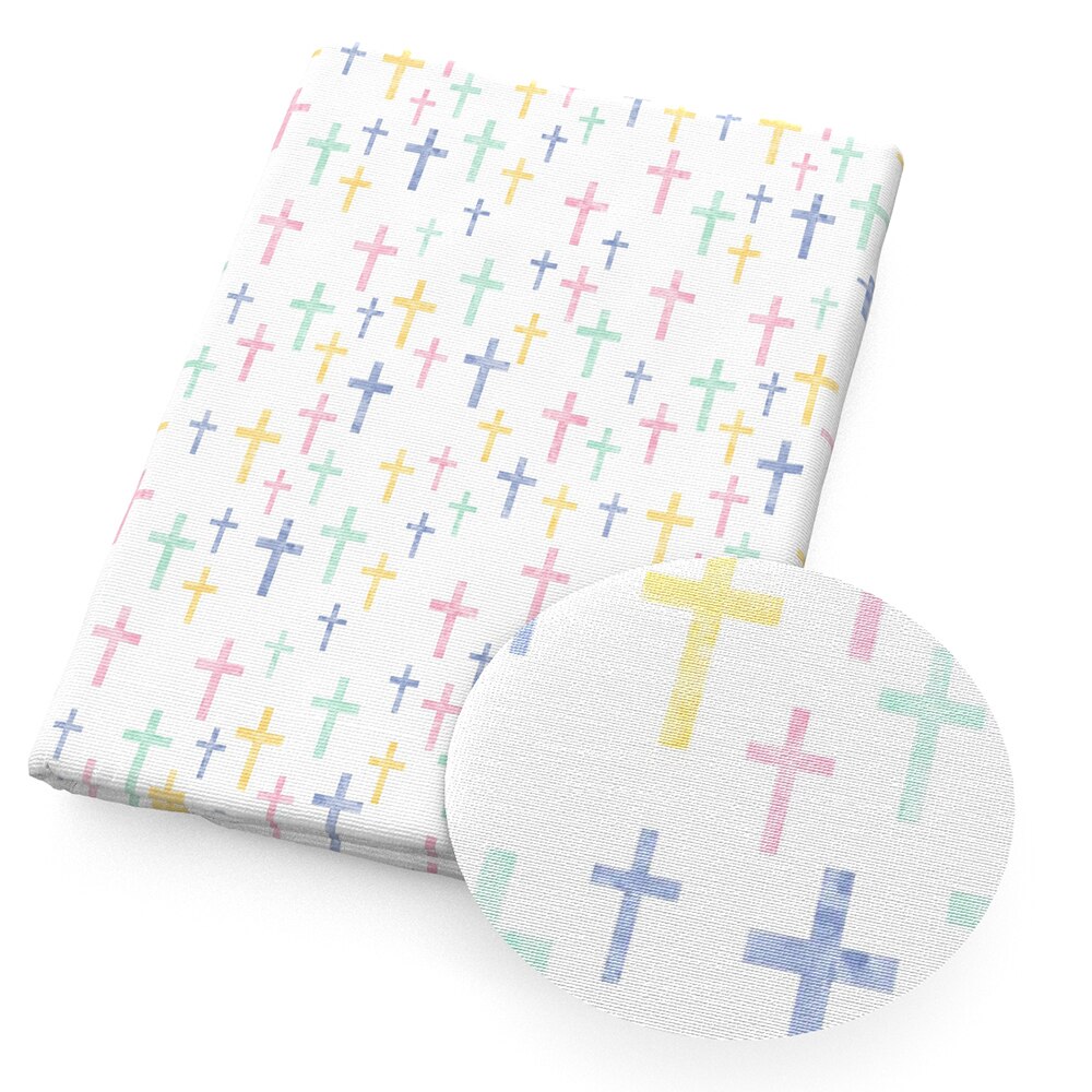 50*145cm ange lettres imprimer Polyester coton tissu Patchwork pour tissu marionnette vêtement tissu Quilting matériel poupée, 1Yc13586: 1109938001