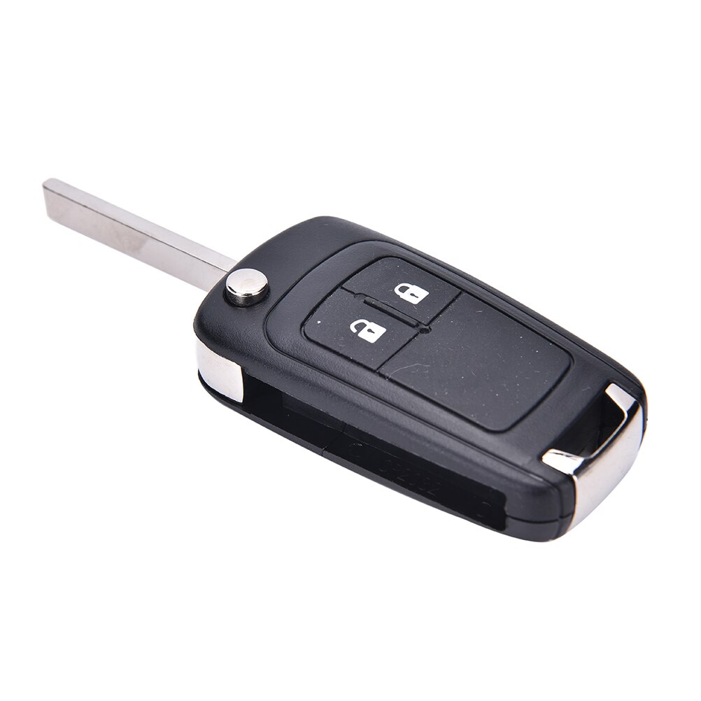 2 Knop Flip Sleutelhanger Case & Uncut Blade Fob Voor Vauxhall Opel Astra Insignia Afstandsbediening Sleutel Case Shel