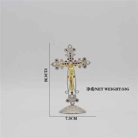 Jezus Cruz Christendom Woondecoratie Religieuze Orthodoxe Cross Ornament Priesters Orthodoxe Pictogrammen Cross: Bourgondië